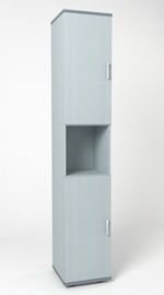 Шкаф узкий высокий с нишей МОНОЛИТ