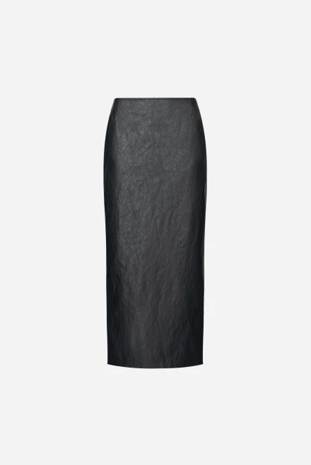 Утепленная куртка-рубашка из экокожи