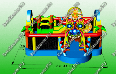 Коммерческий надувной батут "Племя Майя"