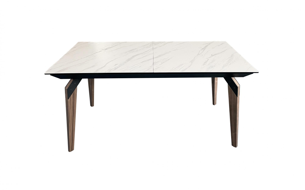 Стол обеденный Ist Casa раскладной Лацио, 160(210)х90х76 см, белый мрамор