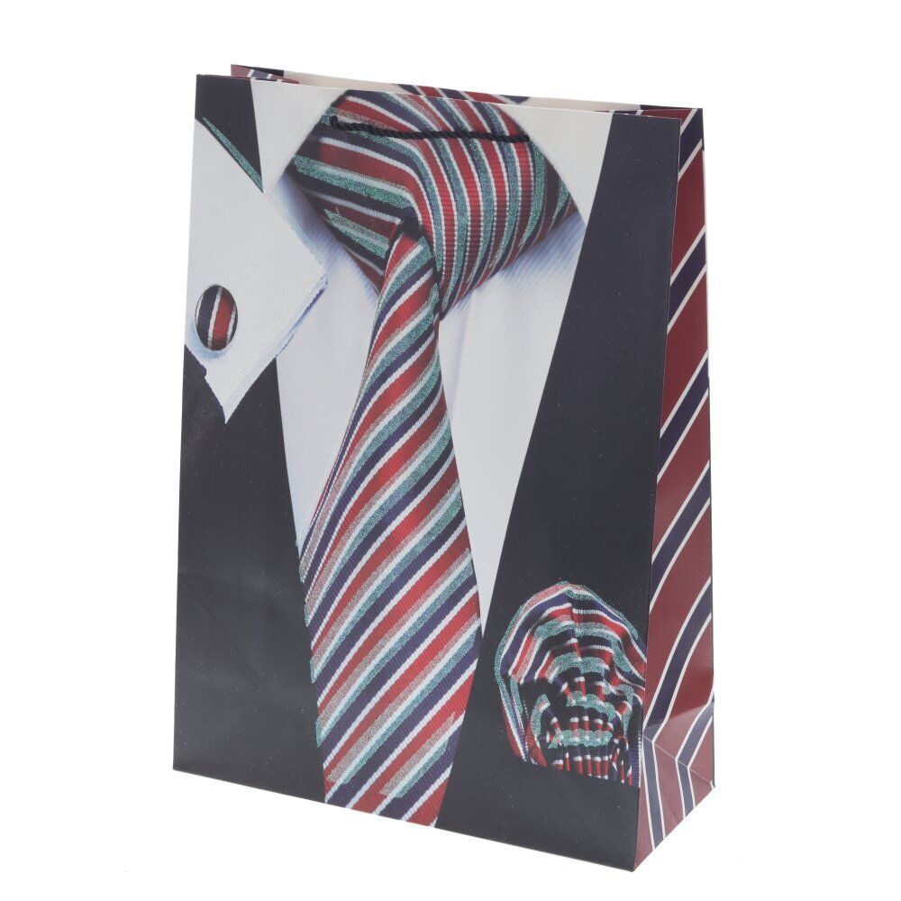 GAEM Пакет подарочный L (бумага 210г/м2, блок микс 12шт), L30 W12 H41,5 см, 4в.