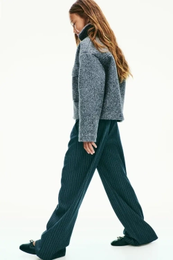 H&M Куртка-рубашка из фетра, серый