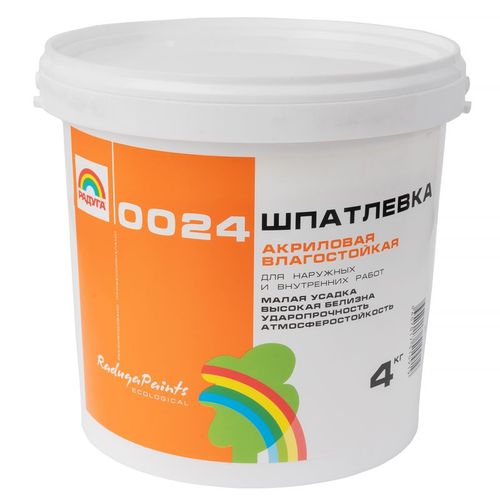 Шпаклевка акриловая Радуга-0024 фасадная 4 кг