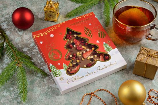 Шоколад молочный с украшением "Райские мечты", 150 г