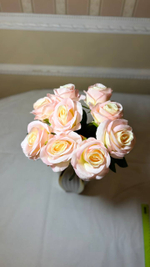 Искусственные цветы, желтые подсолнухи / Высота 44 см. 9 стебелей 9 бутонов/