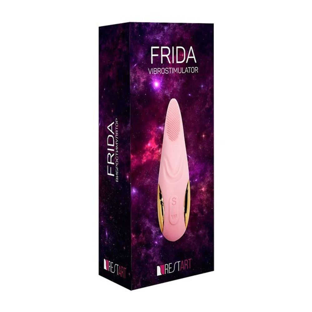 Нежный стимулятор в виде языка FRIDA c вибрацией (7 режимов) (Цвет: нежно-розовый)