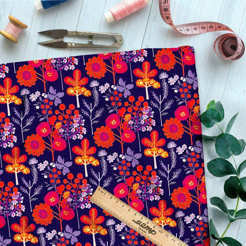 Ткань премиум мембрана мистический рай