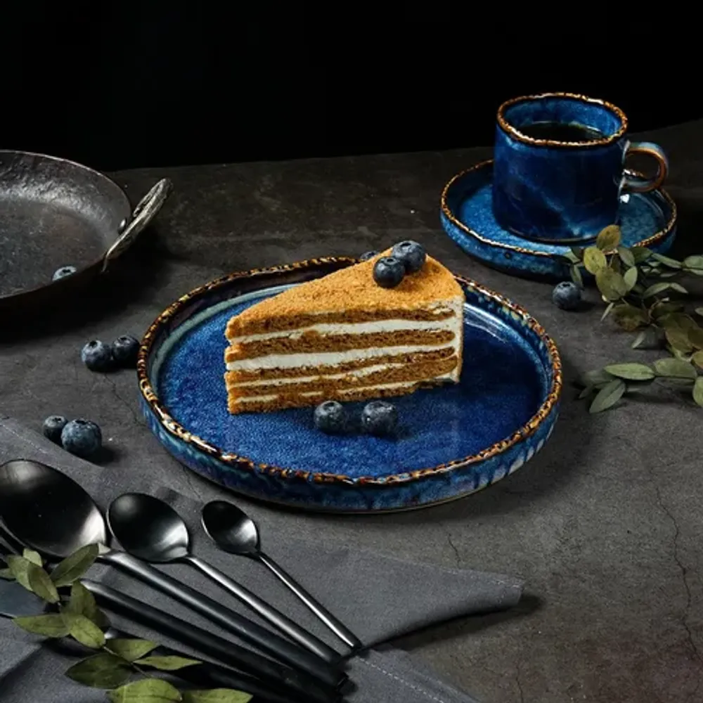 Тарелка с бортом d 20,5 см h2,6 см Aqua Blue P.L. Proff Cuisine [6]