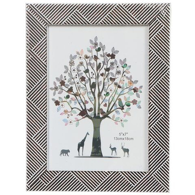 Фоторамка фото 13х18 см, чер, Геометрия, Y4-3909