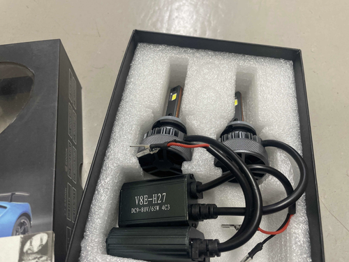 H27 (880) / Светодиодные LED лампы для авто, H27 (880), 12-24 вольта, 75 Вт, Серия V8 (2 шт. / комплект)