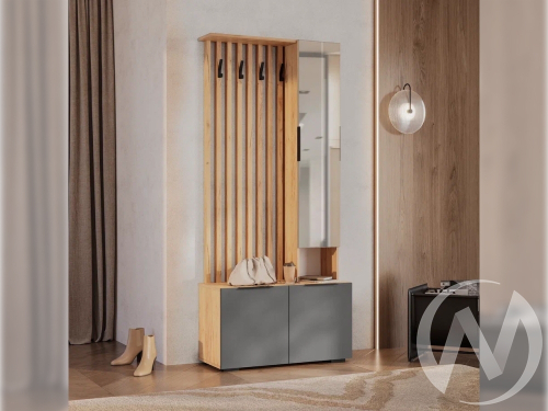 Прихожая ПР-03 Прихожая Сандра (крафт/графит)