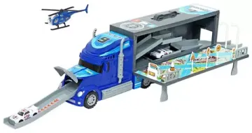 Автовоз "Полицейская служба" с машинками в коробке