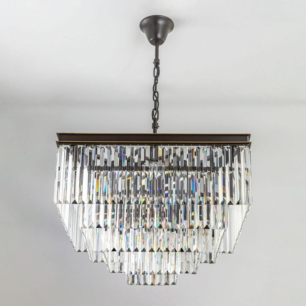 Citilux Мартин CL332241 Люстра хрустальная подвесная Прозрачная