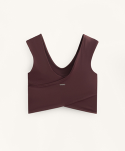 Oysho Топ Comfortlux, шоколадно-коричневый