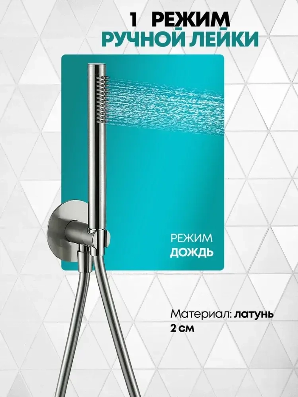 Душевая система скрытого монтажа Grocenberg GB5020NK с Термостатом Vernet (Франция)