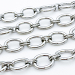 Цепочка, цвет серебро, размер звена 13*11 мм, цена за 50 см