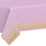 Скатерть «Руби» 137*183см цвет розовый, пвх