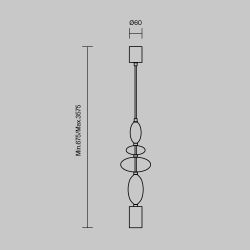 Светильник подвесной Maytoni Monochrome MOD071PL-L8B3K1