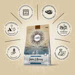 Сухой корм CRAFTIA NATURA для взрослых собак средних и крупных пород из лосося и сельди 640 г