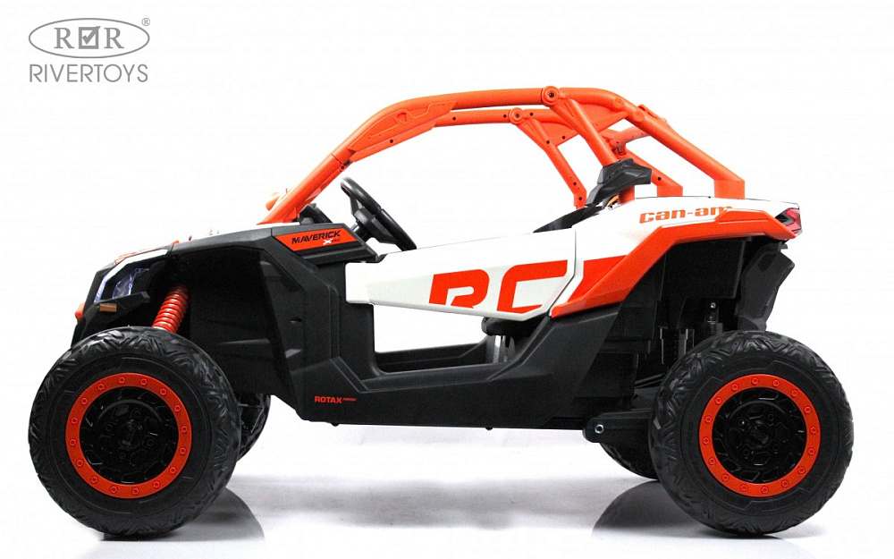 Детский электромобиль RiverToys BRP Can-Am Maverick Y111YY оранжевый
