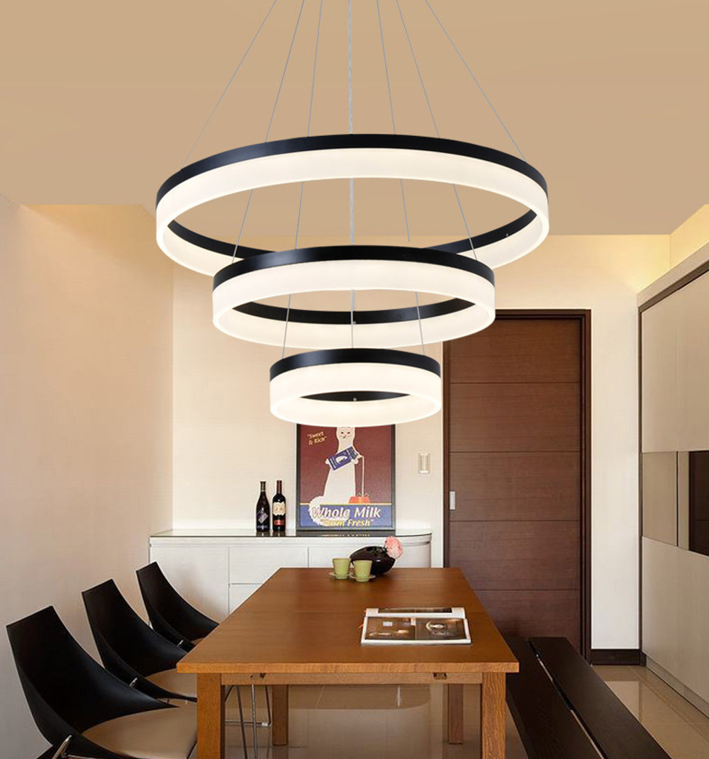 Pendant Led design lamp  Corona by SONNEMAN D40 (Black)