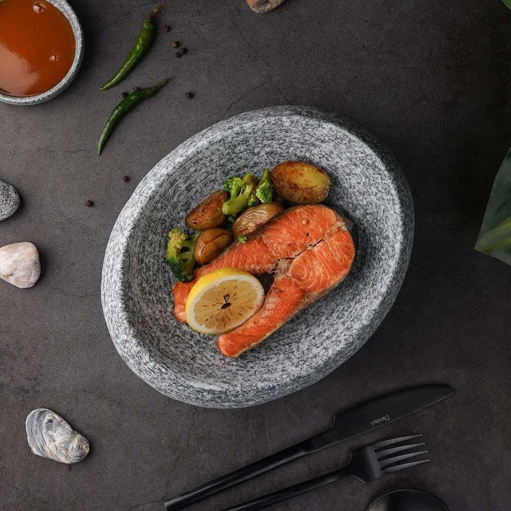 Салатник 190 мл 23*18,5 см h10 см Stone Untouched Taiga P.L. Proff Cuisine [1]