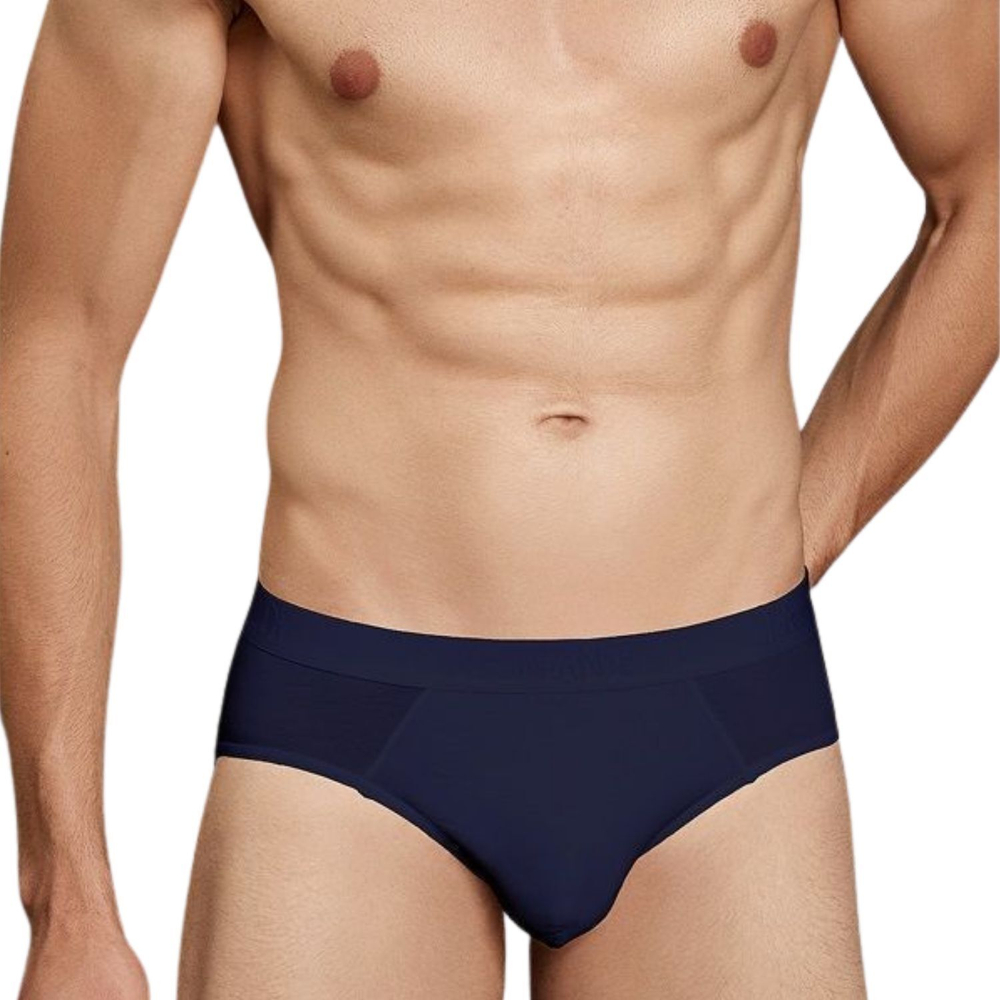 Классические мужские трусы-слипы +size из хлопкового волокна Doreanse Cotton Premium (Размер: 4X) (Цвет: темно-синий)