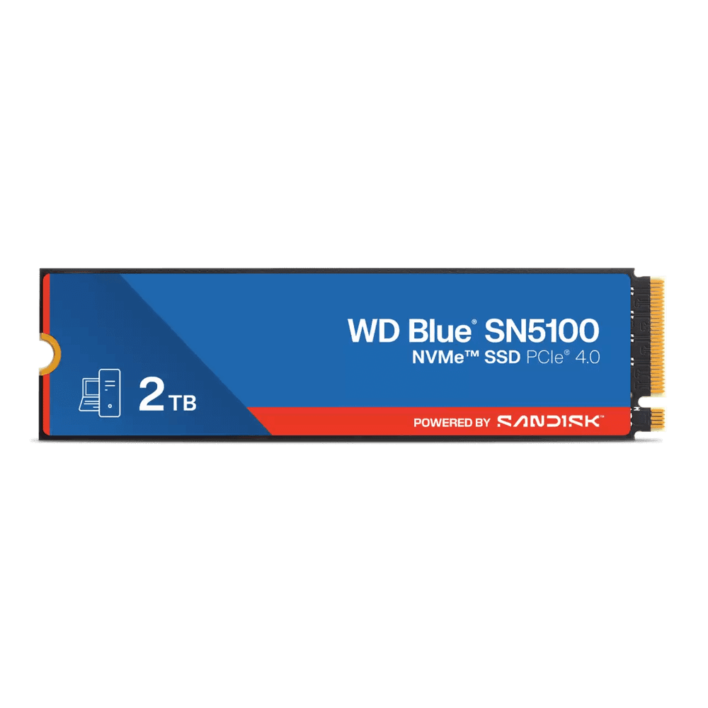 Твердотельный накопитель 2000GB SSD WD BLUE SN5100 M.2 2280 NVMe 4.0 R7100/W6700MB/s WDS200T5B0E