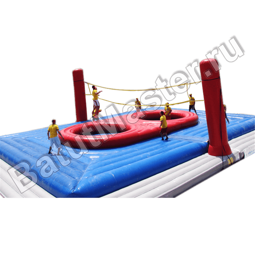 Площадка для игры в Боссабол 18*9*5 м, двухуровневый