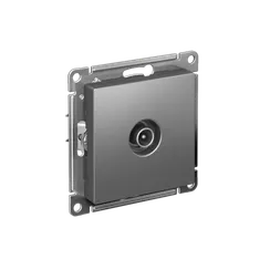 Розетка телевизионная проходная TV AtlasDesign 4дБ механизм сталь SE ATN000992