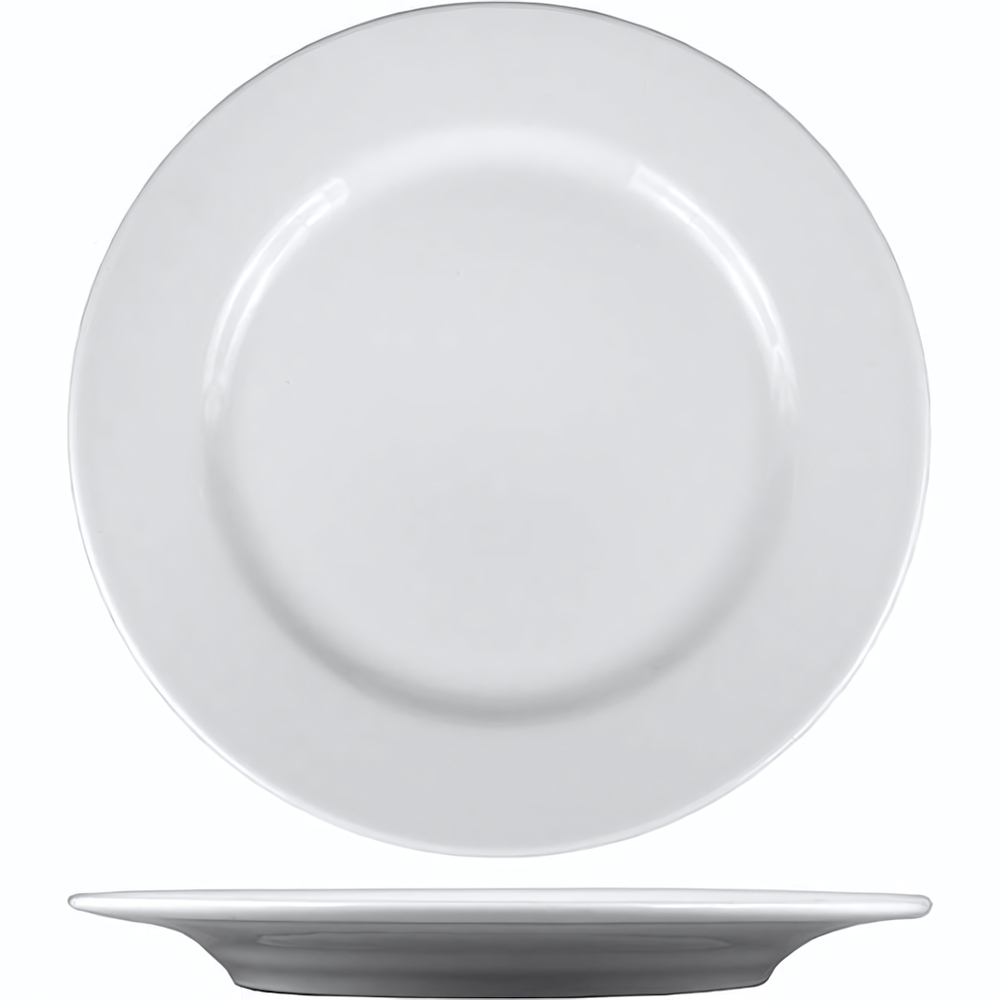 Тарелка «Тренд» мелкая;фарфор;D=22,5см;белый (Цвет: белый)