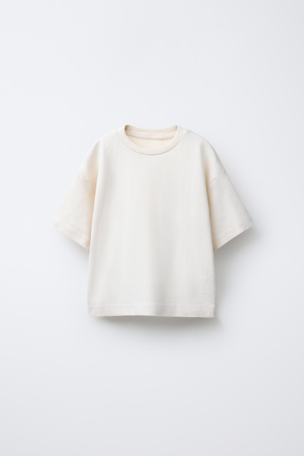 ZARA НАБОР ИЗ 2 ОДНОТОННЫХ ФУТБОЛОК С ЛОГОТИПОМ, КРАСНЫЙ