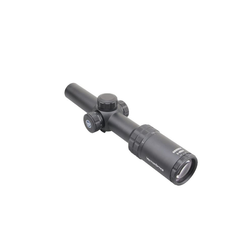 Прицел Grizzly 1-4x24, Vector Optics ( установка на Тигр, СВД, Вепрь 308 СОК-95 / Сетка German #1 / с подсветкой )