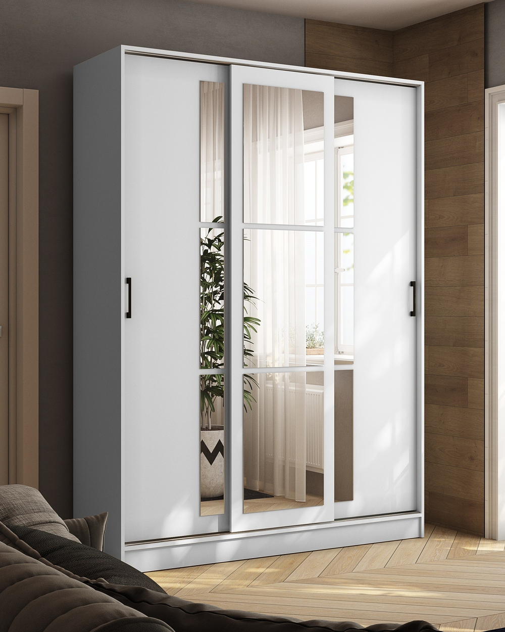 Шкаф-купе Стиль-2 160, белый