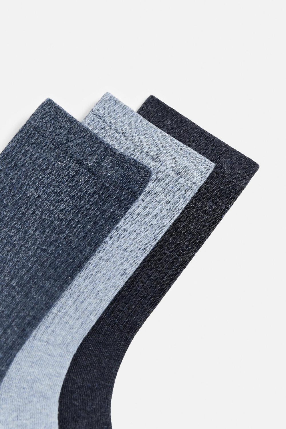 ZARA НАБОР ИЗ ТРЕХ ПАР НОСКОВ В РУБЧИК, РАЗНОЦВЕТНЫЙ