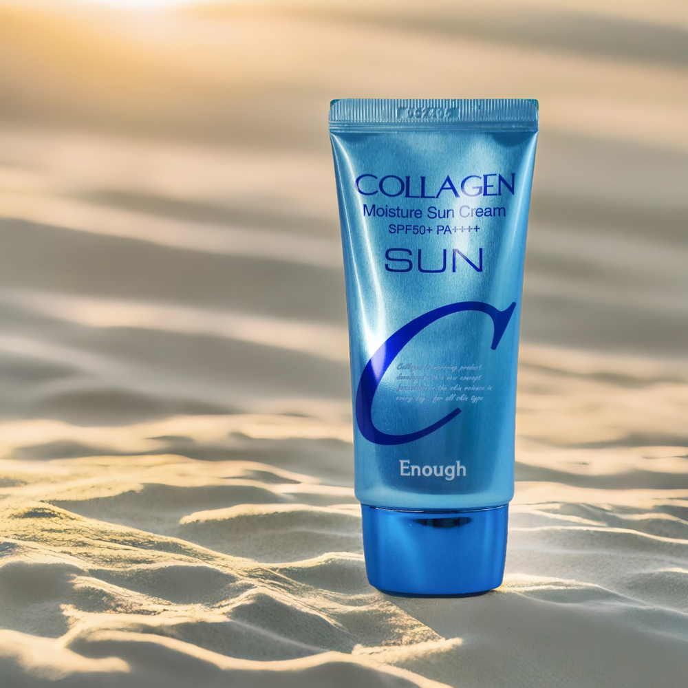 ENOUGH Солнцезащитный крем для лица с коллагеном Collagen Moisture Sun Cream SPF50+ PA++++ 50г
