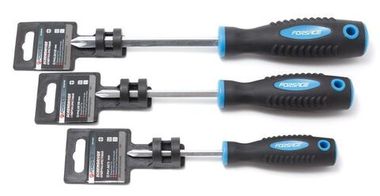 Отвертка крестовая магнитная ''Profi''S2 PH1.0х75мм, в пластиковом держателе Forsage F-7011075