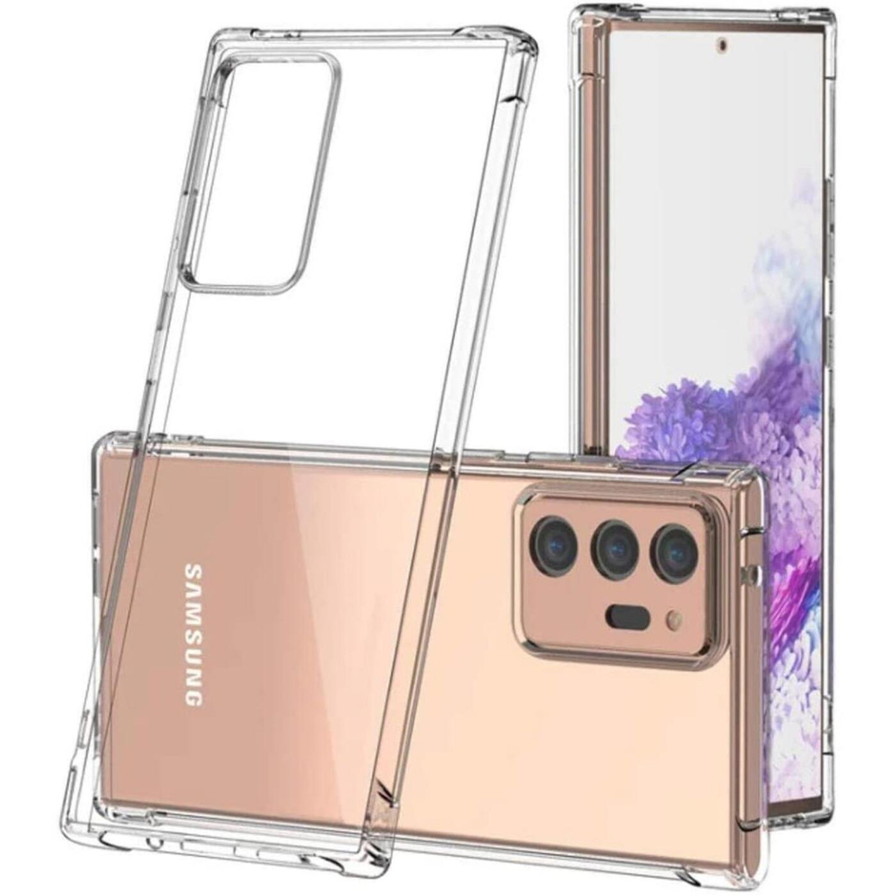 Чехол ROSCO для Samsung Galaxy Note20 Ultra оптом (арт. SS-N20U-HARD-TPU-TRANSPARENT)
