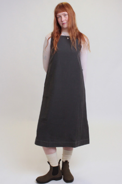 Платье-майка серого цвета