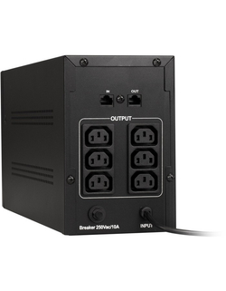 Источник бесперебойного питания Exegate EP285497RUS ИБП ExeGate SpecialPro UNB-1500.LED.AVR.8C13 &lt;1500VA/950W, LED, AVR, 8*C13, металлический корпус, Black&gt;