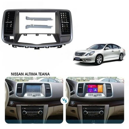Магнитола для Nissan Teana 2008-2013 (цветной экран) - Carmedia SF-9702 QLed+2K, Android 12, TS10,  CarPlay, 4G SIM-слот