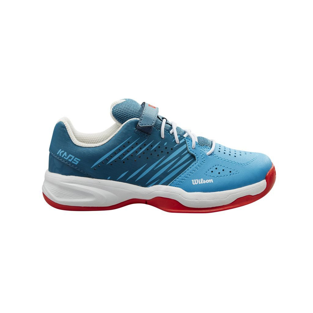 детские Кроссовки теннисные Wilson Kaos K 2.0 Jr - blue coral/white/fiesta