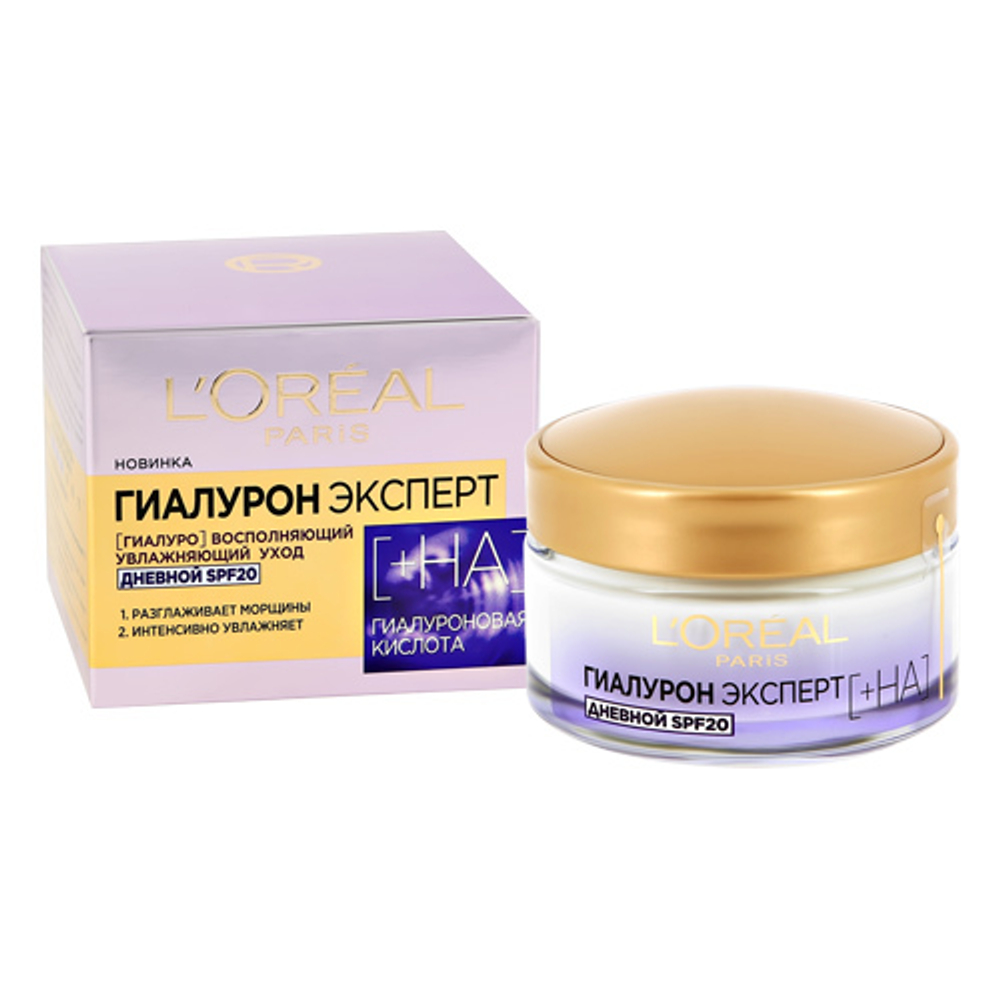 L'Oreal Paris Крем для лица Гиалурон эксперт, SPF20, дневной, 50 мл
