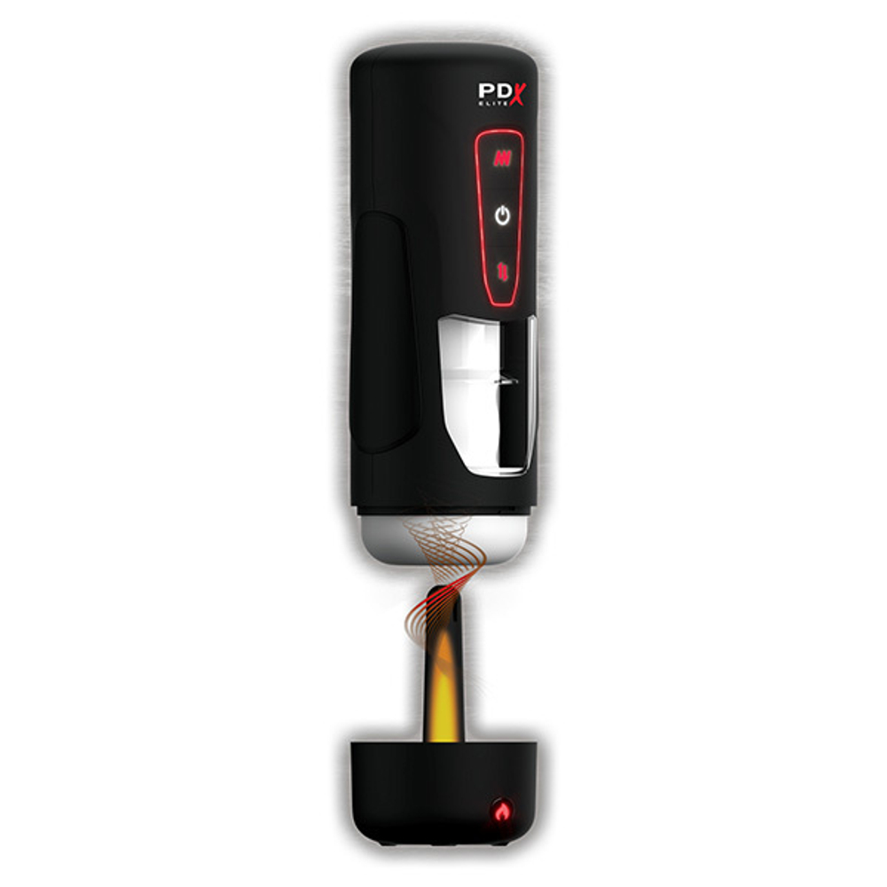 Автоматический мастурбатор с функцией нагрева PipeDream PDX Elite Milk Me Hotter Auto Stroker with Heating Base RD55023