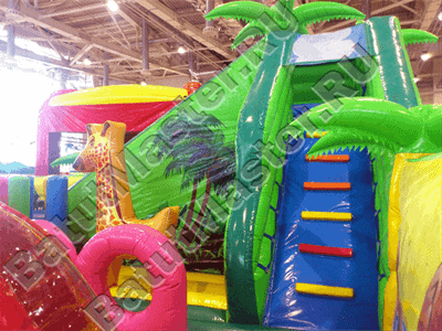 Надувной коммерческий батут "Джунгли"