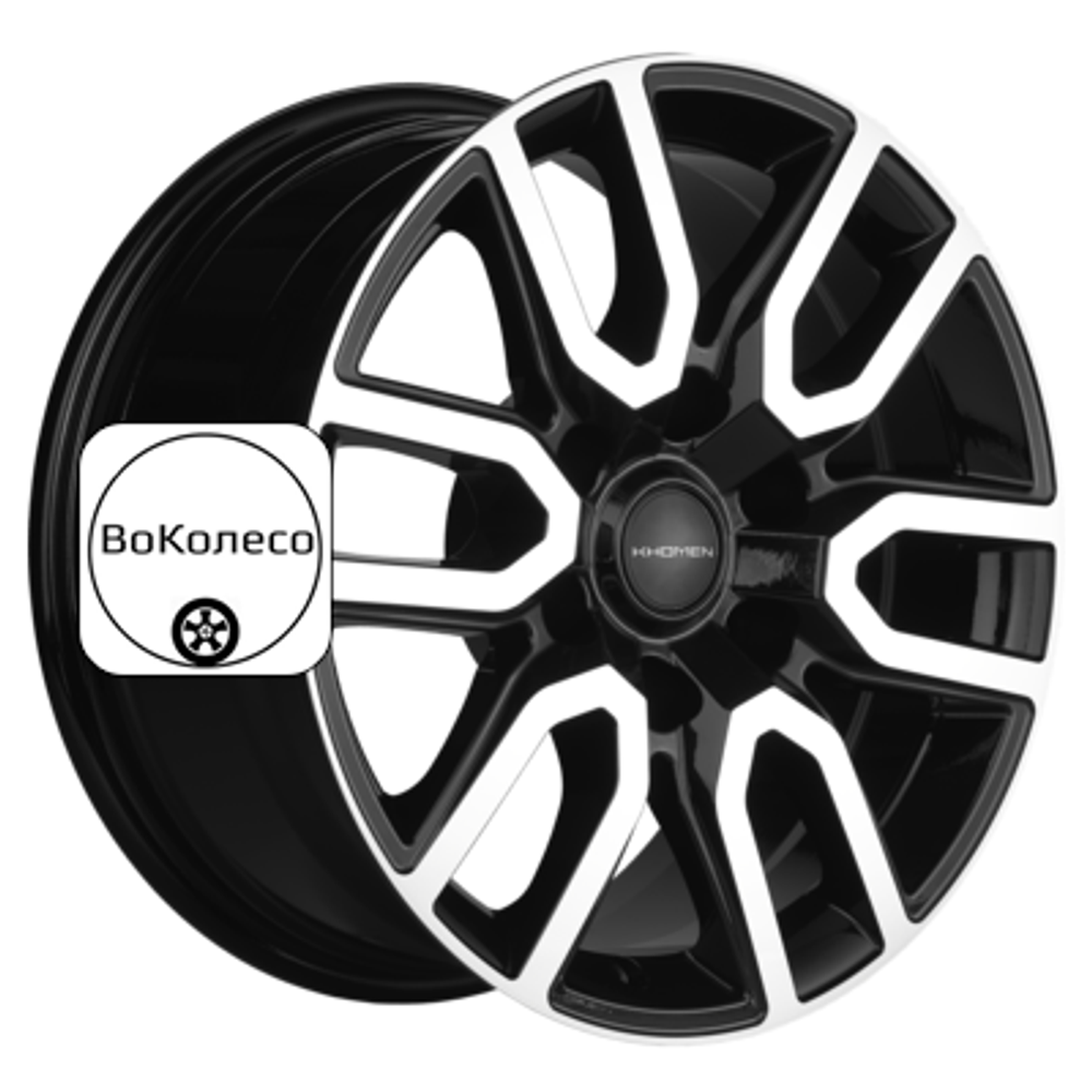 8x17/6x139,7 ET25 D106,1 KHW1723 (LC Prado/Lexus GX) Black-FP Khomen Wheels