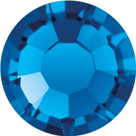 Страз клеевой "PRECIOSA" SS16, 3.9 мм стекло 144 шт, № 60310 т. голубой