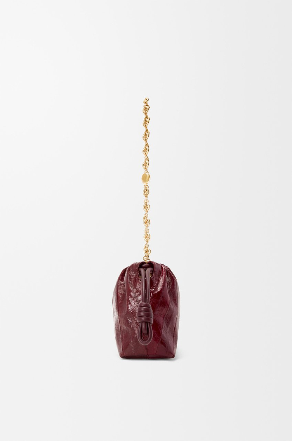 Loewe Сумка-мини Flamenco с имититацией рыбы-миксины, бургунди