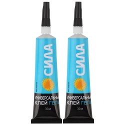 Набор клея СИЛА SET2-GEL30 гель универсальный 2 шт х 30 мл прозрачный | Клеи бытовые и универсальные