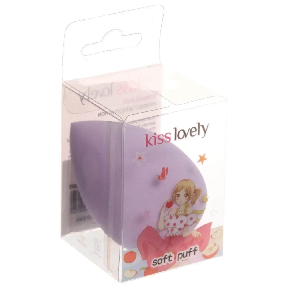 Спонж для макияжа «PALVI», цвет сиреневый, 4,3*6.3см